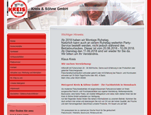 Tablet Screenshot of metzgerei-kreis.de